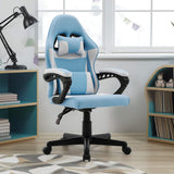 Sarantino Antre Kids Study Gaming Chair in Black and White Office Adjustable Height Chair - Extra Image