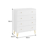 Sarantino Rocco Chest of Drawers in White