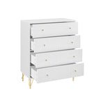 Sarantino Rocco Chest of Drawers in White
