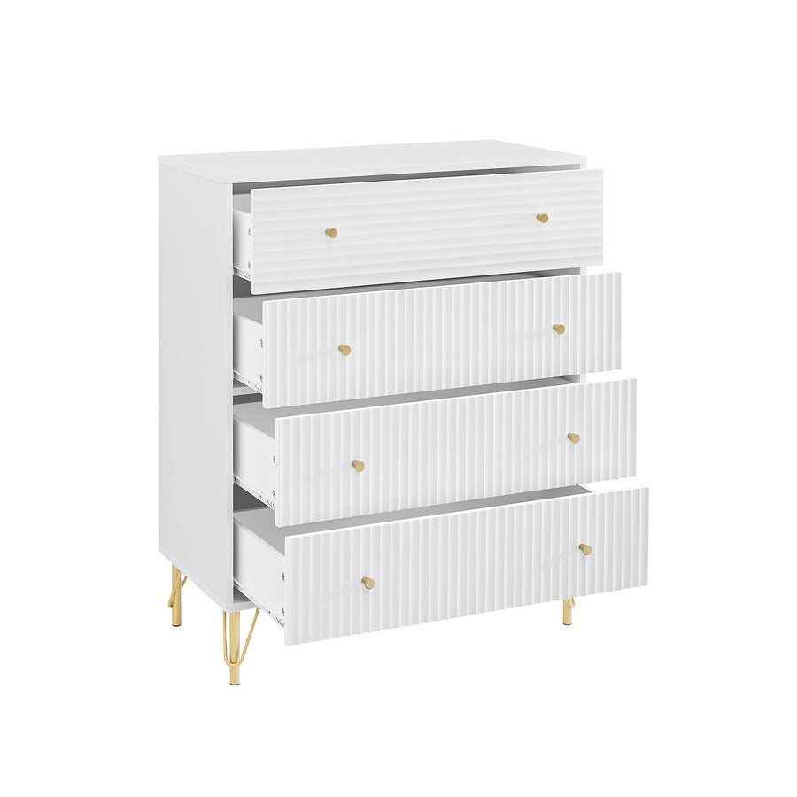 Sarantino Rocco Chest of Drawers in White