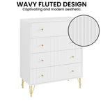 Sarantino Rocco Chest of Drawers in White