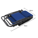 Zero Gravity Reclining Deck Chair - Blue