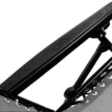 Zero Gravity Reclining Deck Chair - Grey - Top-Down View