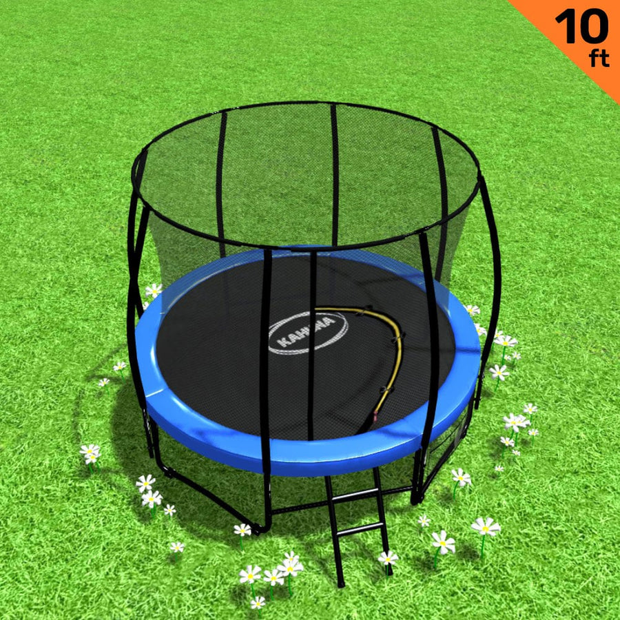 Kahuna 10ft Trampoline - Blue