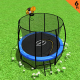 6ft Trampoline Free Safety Net Spring Pad Mat Ladder Basketball Blue