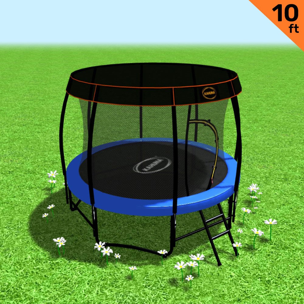 Kahuna Trampoline 10 ft Roof - Blue