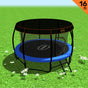 Kahuna Trampoline 16 ft with Roof - Blue