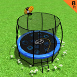 Kahuna Pro 8 ft Trampoline with Mat, Reversible Pad, Basketball Set