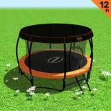 Kahuna Trampoline 12 ft with Roof - Orange
