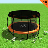 Kahuna Trampoline 14 ft with Roof - Orange