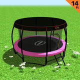 Kahuna Trampoline 14 ft with Roof - Pink