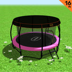 Kahuna Trampoline 16 ft with Roof Set - Pink