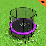 Trampoline 10ft Kahuna - Purple - Front View