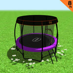 Kahuna Trampoline 8 ft with Roof - Purple