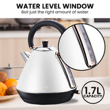Pronti Toaster, Kettle & Coffee Machine Breakfast Set - White - Extra Image