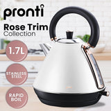 Pronti Toaster, Kettle & Coffee Machine Breakfast Set - White - Extra Image