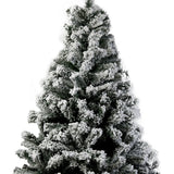 Christabelle Snow-Tipped Snowflocked Artificial Christmas Tree 2.4m 1500 Tips - 45-Degree Angle