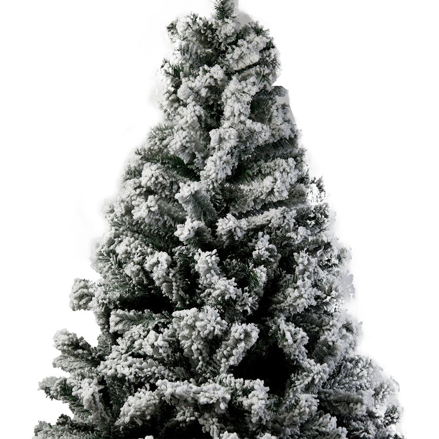 Christabelle Snow-Tipped Snowflocked Artificial Christmas Tree 2.4m 1500 Tips
