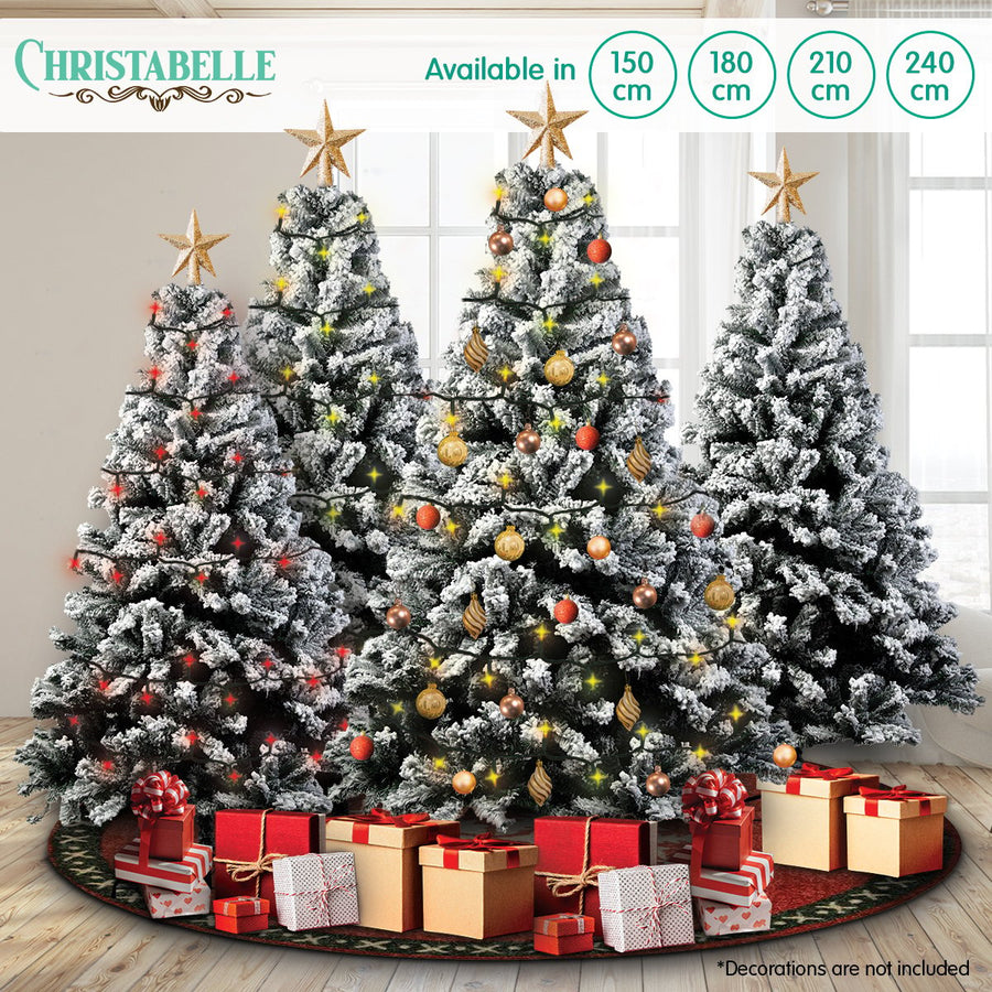 Christabelle Snow-Tipped Snowflocked Artificial Christmas Tree 1.8m - 850 Tips