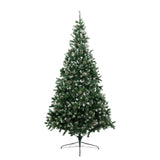 Christabelle 2.4m Pre Lit LED Christmas Tree with Pine Cones - Front View