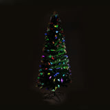 Christabelle 2.4m Enchanted Pre Lit Fibre Optic Christmas Tree Stars - Side View