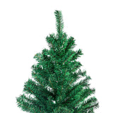 Christabelle Green Artificial Christmas Tree 2.4m - 1500 Tips - Top-Down View