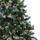 Christabelle 2.7m Pre Lit LED Christmas Tree with Pine Cones - Rear View
