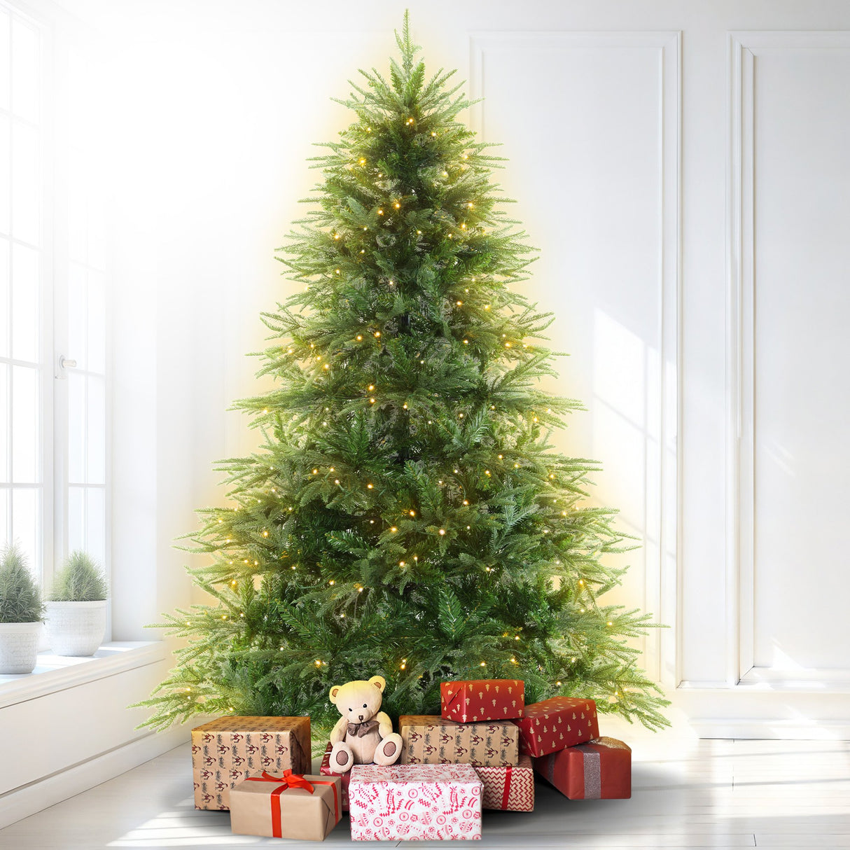 Christabelle 1.8m Prelit Everglow Fir Christmas Tree with 300 LED Lights
