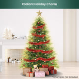 Christabelle 1.8m Prelit Everglow Fir Christmas Tree with 300 LED Lights - Low Angle