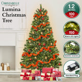 Christabelle 1.2m Prelit Lumina Pine Christmas Tree - Side View