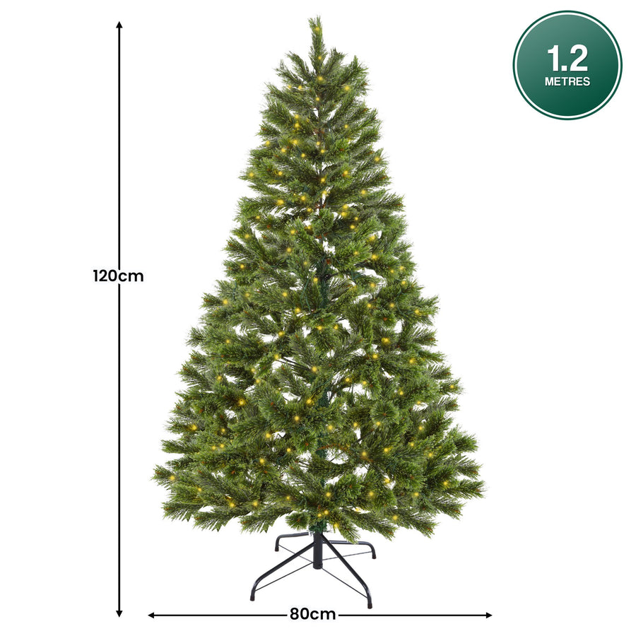 Christabelle 1.2m Prelit Lumina Pine Christmas Tree