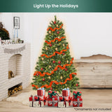 Christabelle 1.2m Prelit Lumina Pine Christmas Tree - Low Angle