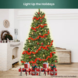 Christabelle 1.8m Prelit Lumina Pine Christmas Tree with 300 LED Lights - Low Angle