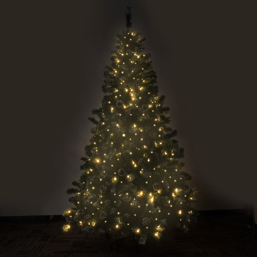 Christabelle 2.1m Pre Lit LED Christmas Tree with Pine Cones