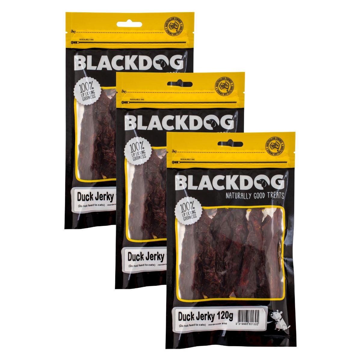 Blackdog Dog Treats Duck Jerkey 120g x3-2006732774425366530
