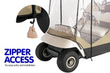 Samson 2 Seater Golf Cart Enclosure Waterproof Cover Buggy - Rear View