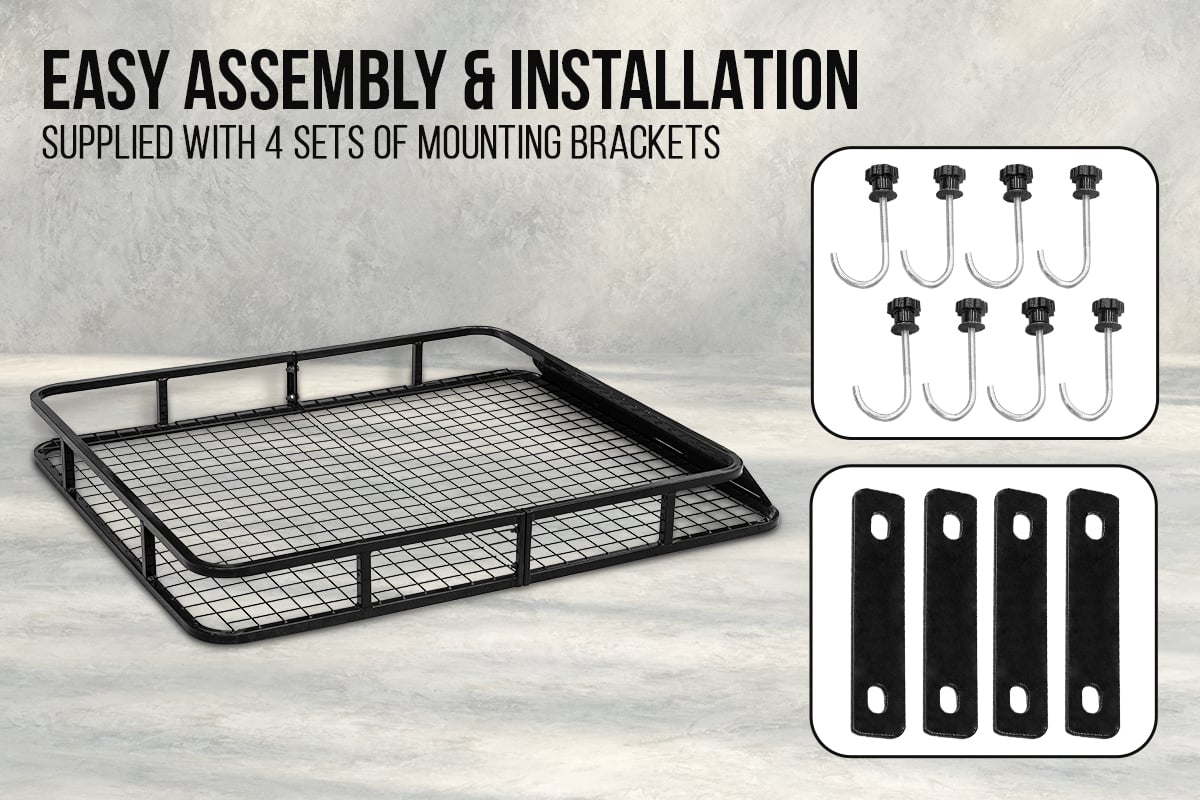 RIGG Universal Car Roof Rack Basket Cargo Carrier