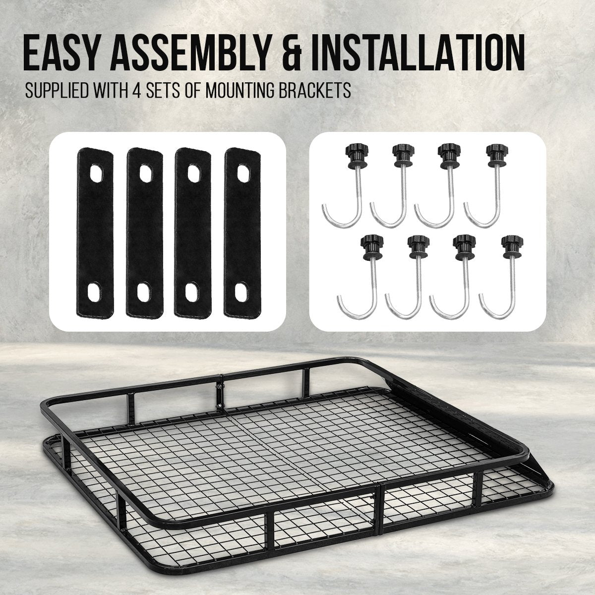 RIGG Universal Car Roof Rack Basket Cargo Carrier
