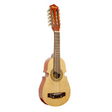 Karrera 25in Cuatro Guitar - Natural - Low Angle