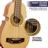 Karrera 25in Cuatro Guitar - Natural - Extra Image