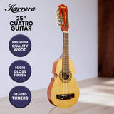 Karrera 25in Cuatro Guitar - Natural - Extra Image