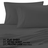 Pewter Cotton microfibre 1000TC 4pc King sheet set