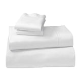 4pc 1000 Thread Count Cotton Rich King Bed Sheet Gift Pack CVC Microfibre Blend in White - Side View