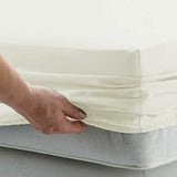 Cotton microfibre 1000TC 4pc Queen sheet set - Ivory
