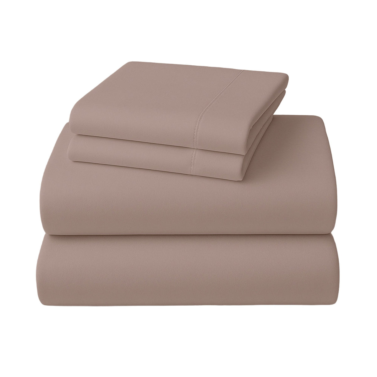 4pc 1000 Thread Count Cotton Rich Queen Bed Sheet Gift Pack CVC Microfibre Blend in Linen