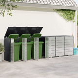 Wheelie Bin Storage for 3 Bins Steel Anthracite