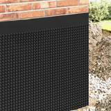 Dimpled Drainage Sheet 2 pcs Black 1 x 20 m HDPE - Side View