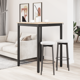 Bar Table Natural 80 x 80 x 105 cm Solid Pine Wood - Top-Down View