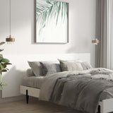 Wall Headboard White 240 cm Engineered Wood - Side View