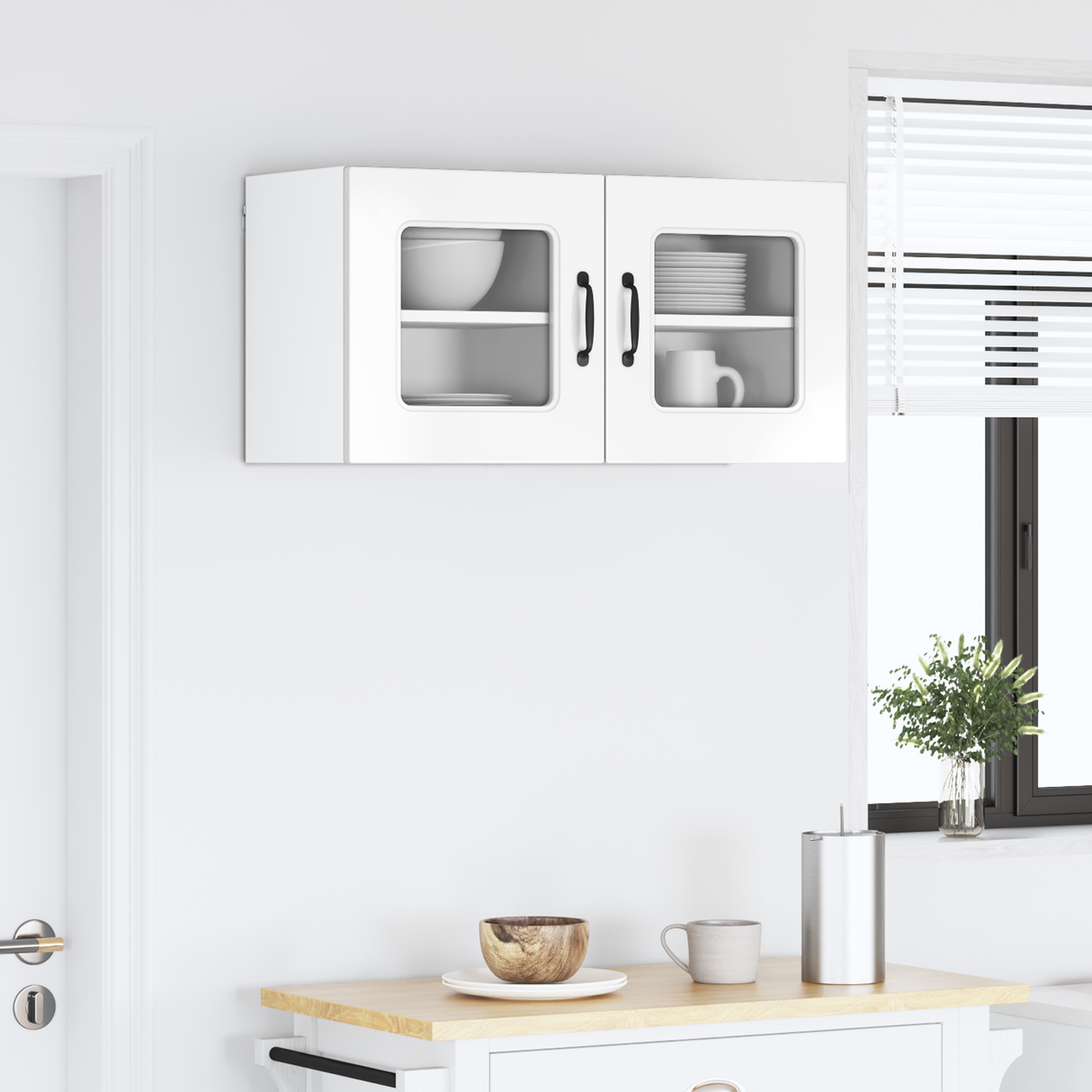 Dishwasher Panel Kalmar 2 pcs High Gloss White 40 x 31 x 40 cm
